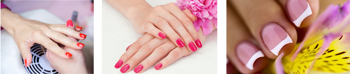 przykłady manicure tytanowy